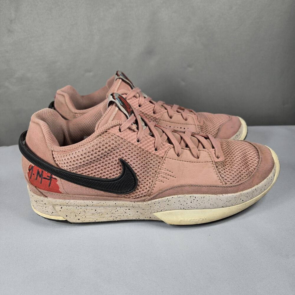 Nike Ja 1 Pink Bite Shoes Mens Size 9.5 Basketball Sneakers Low Top FV1286-600